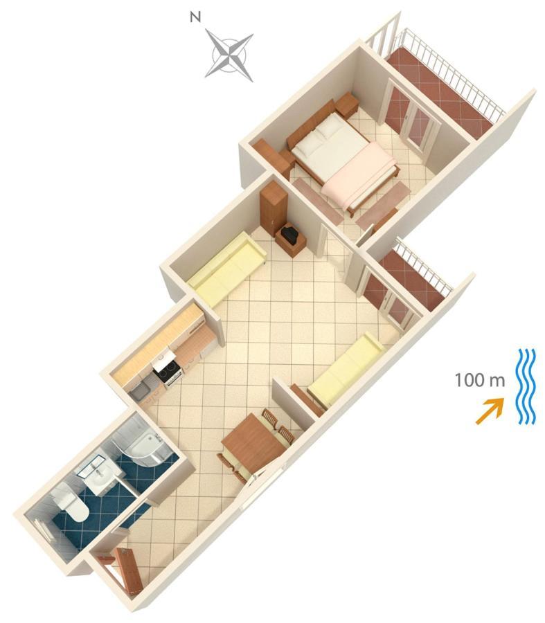 Apartments By The Sea Podgora, Makarska - 2593 Kültér fotó